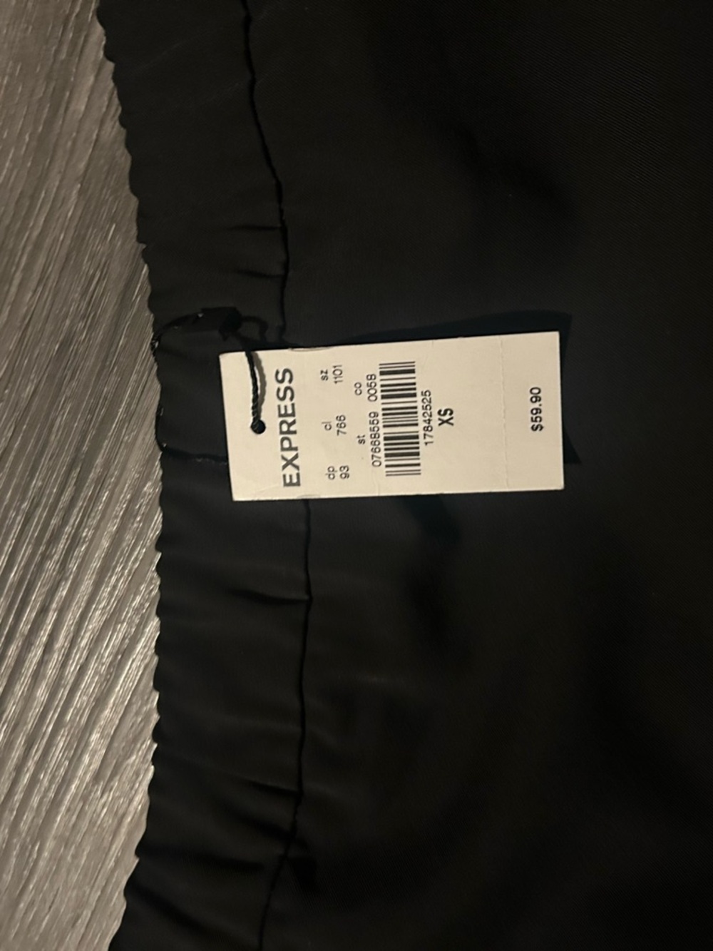 Express Black Elastic-Waist Pencil Skirt - Picture 3 of 5